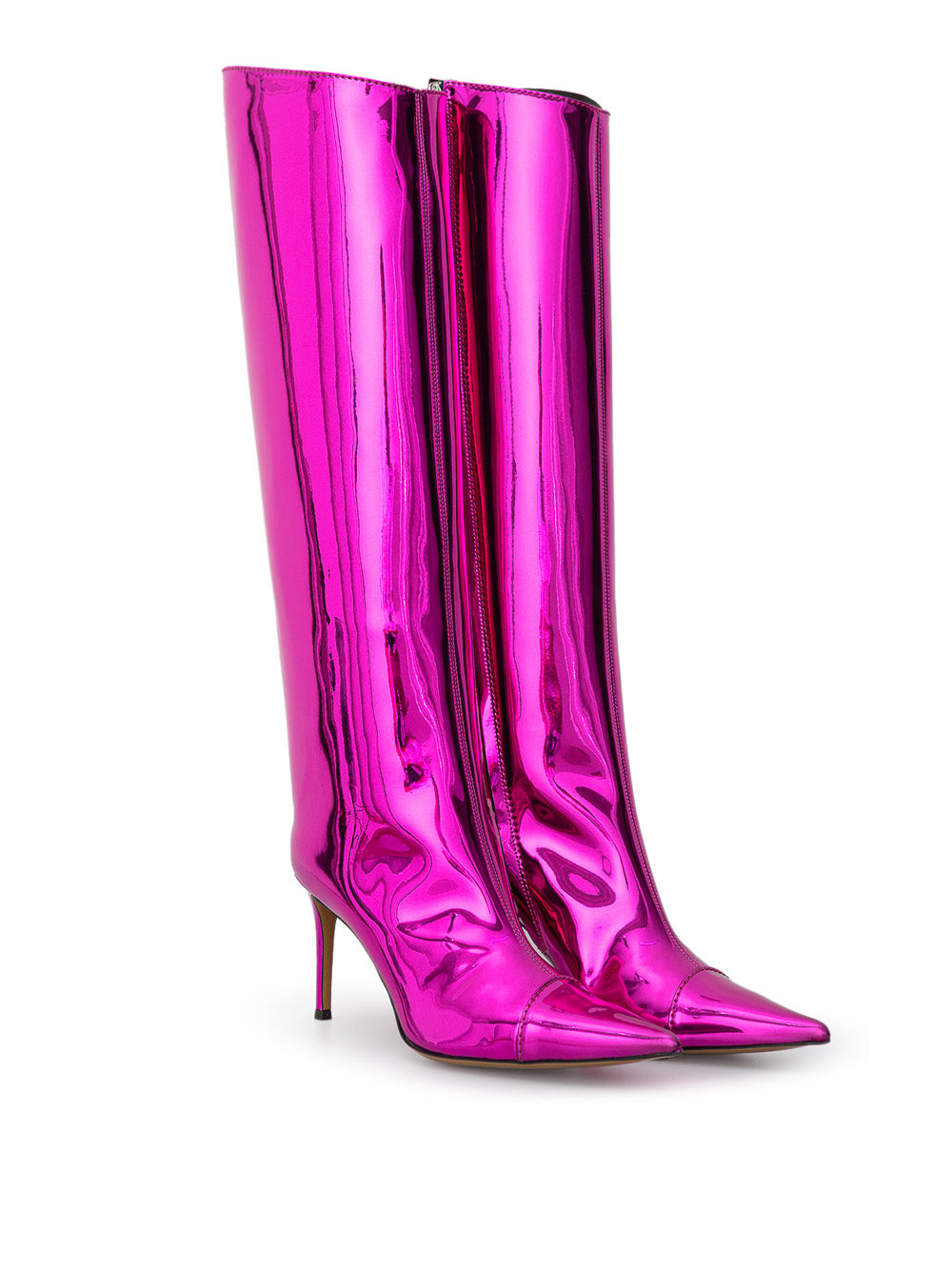 Iridescent Shiny Leather Boots Alexander Vauthier