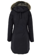 Parka in Tessuto con Cappuccio e Pelliccia Moose Knuckles