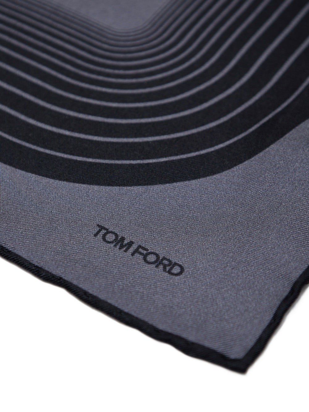 Fazzoletto da Taschino in Seta Grigio Scuro Tom Ford