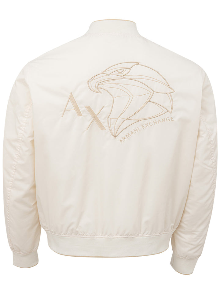 White jacket in Armani Exchange technical fabric