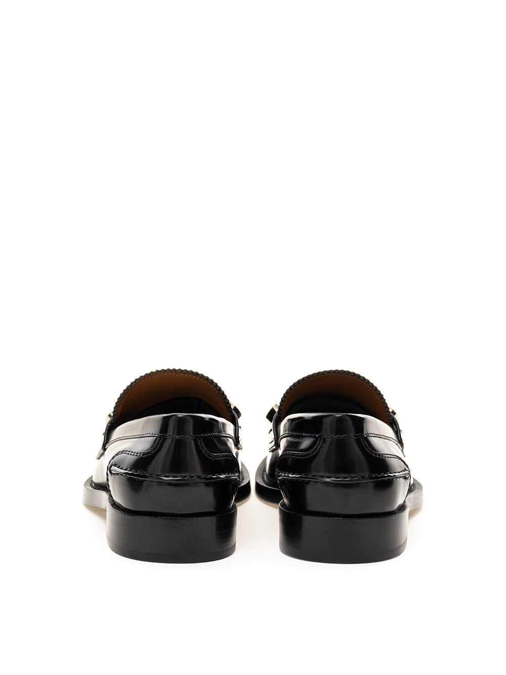 Burberry Moccasin in Black Brushed Leather