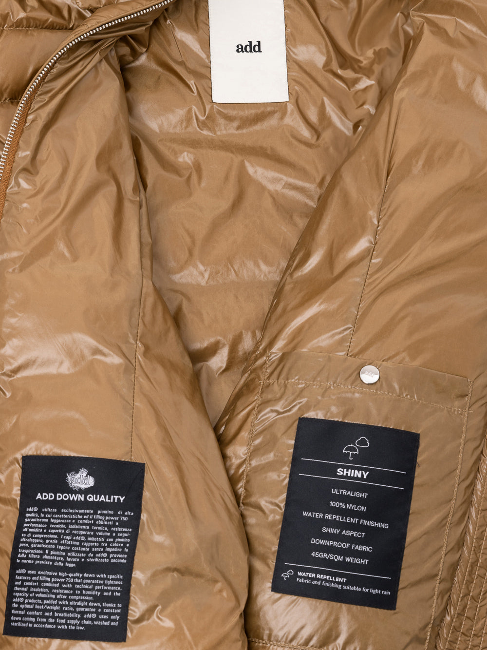 Piumino con cappuccio removibile ADD