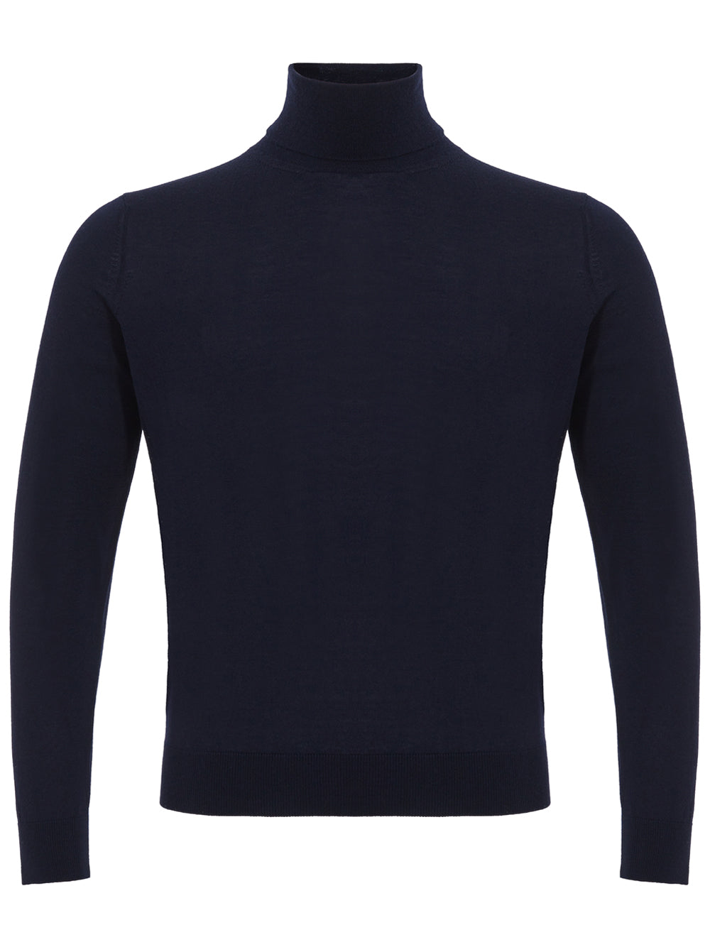 Rollkragenpullover Marineblau Kaschmir und Seide Colombo