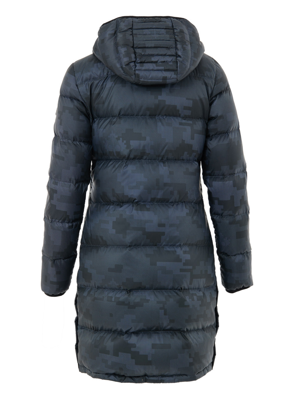 Piumino Imbottito Lungo in Grigio Moose Knuckles