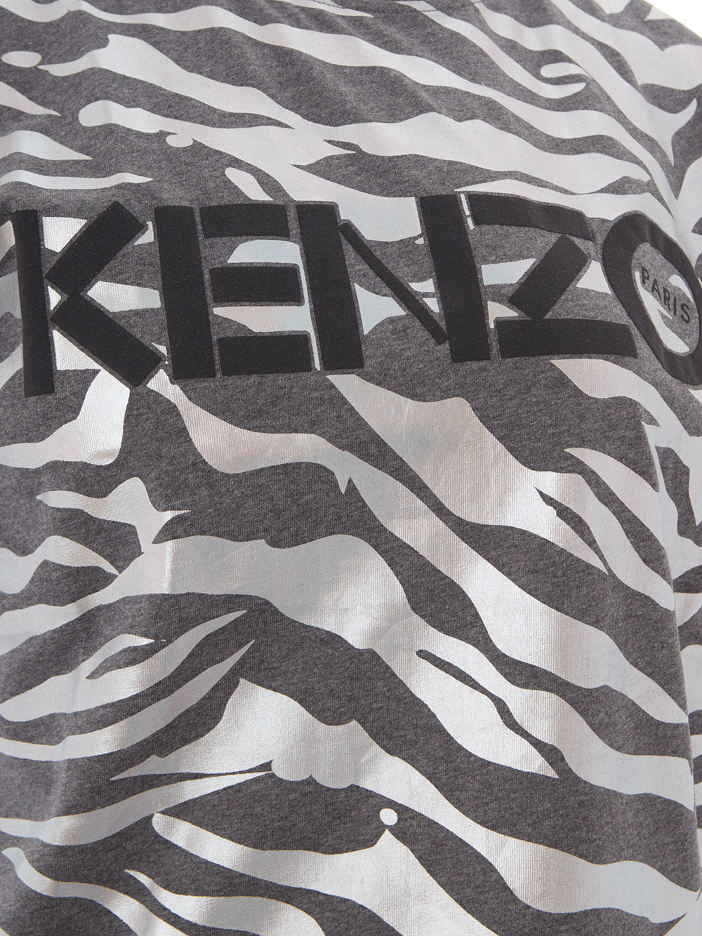 Kenzo T-shirt imprimé animal en métal