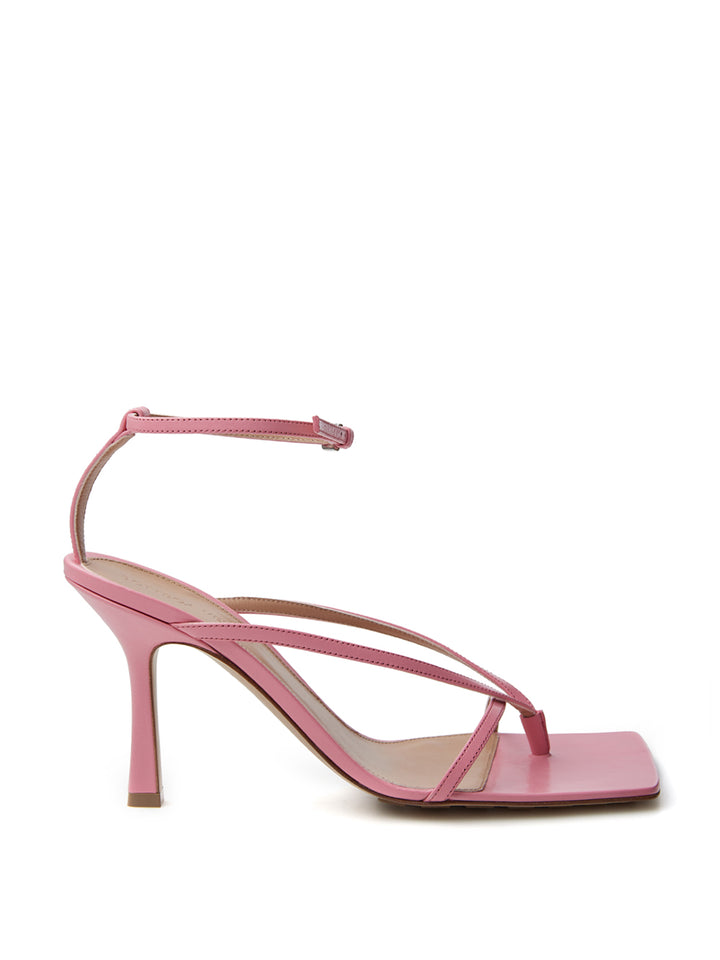 Stretch Sandals in Pink Bottega Veneta