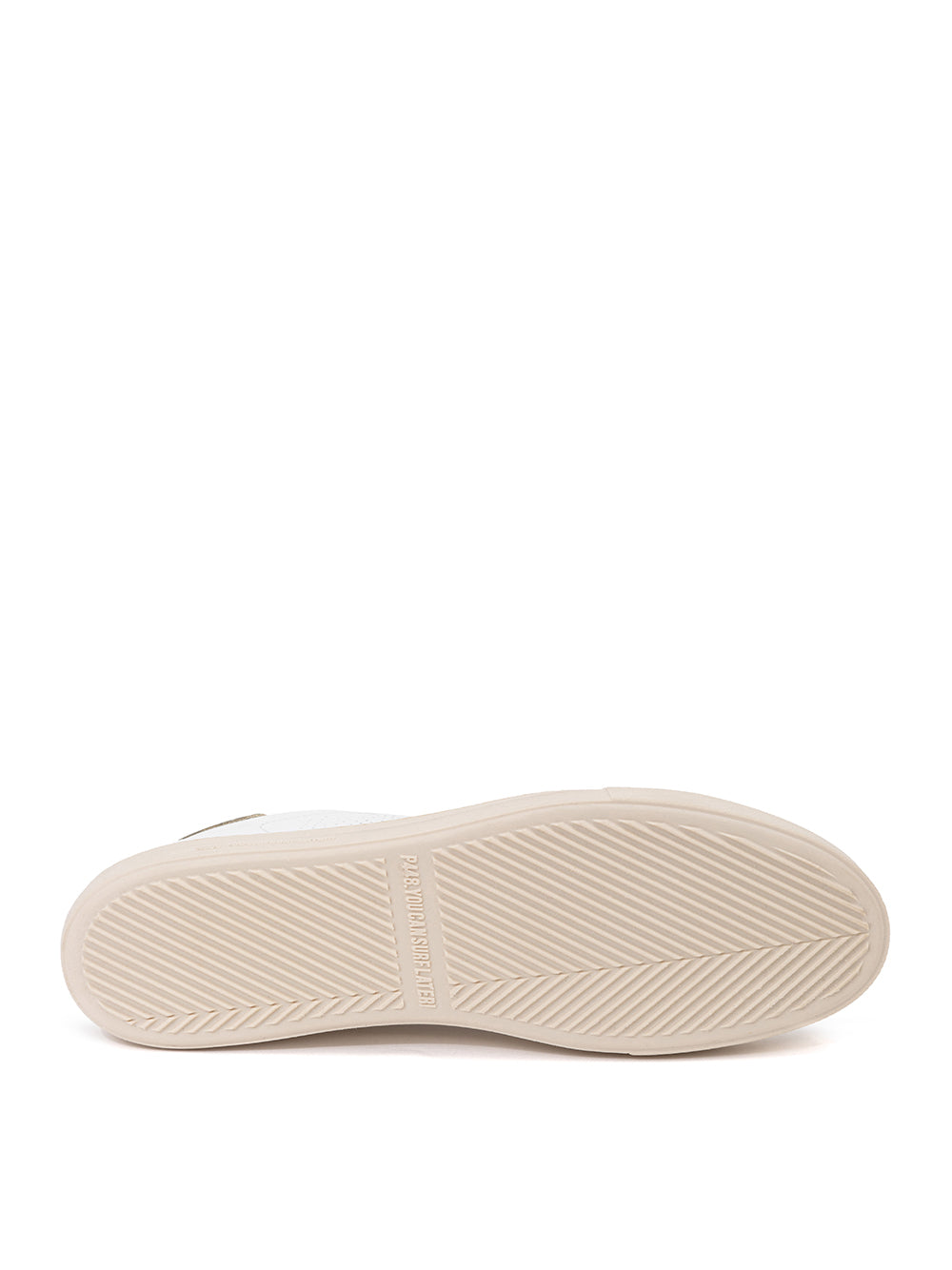 Zapatillas Thea Piton de piel blanca P448.