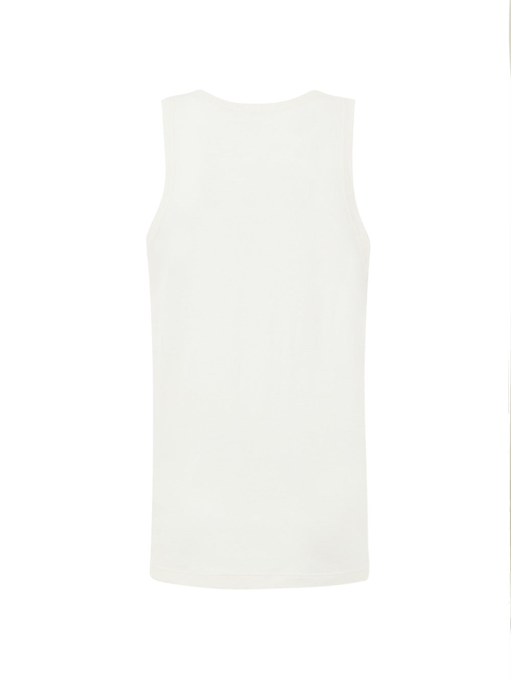 Canotta Bianca in Cotone Garzato Jil Sander