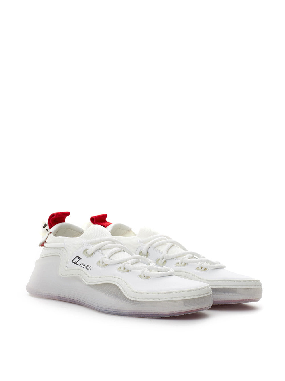 Christian Louboutin white leather Arpoador sneakers