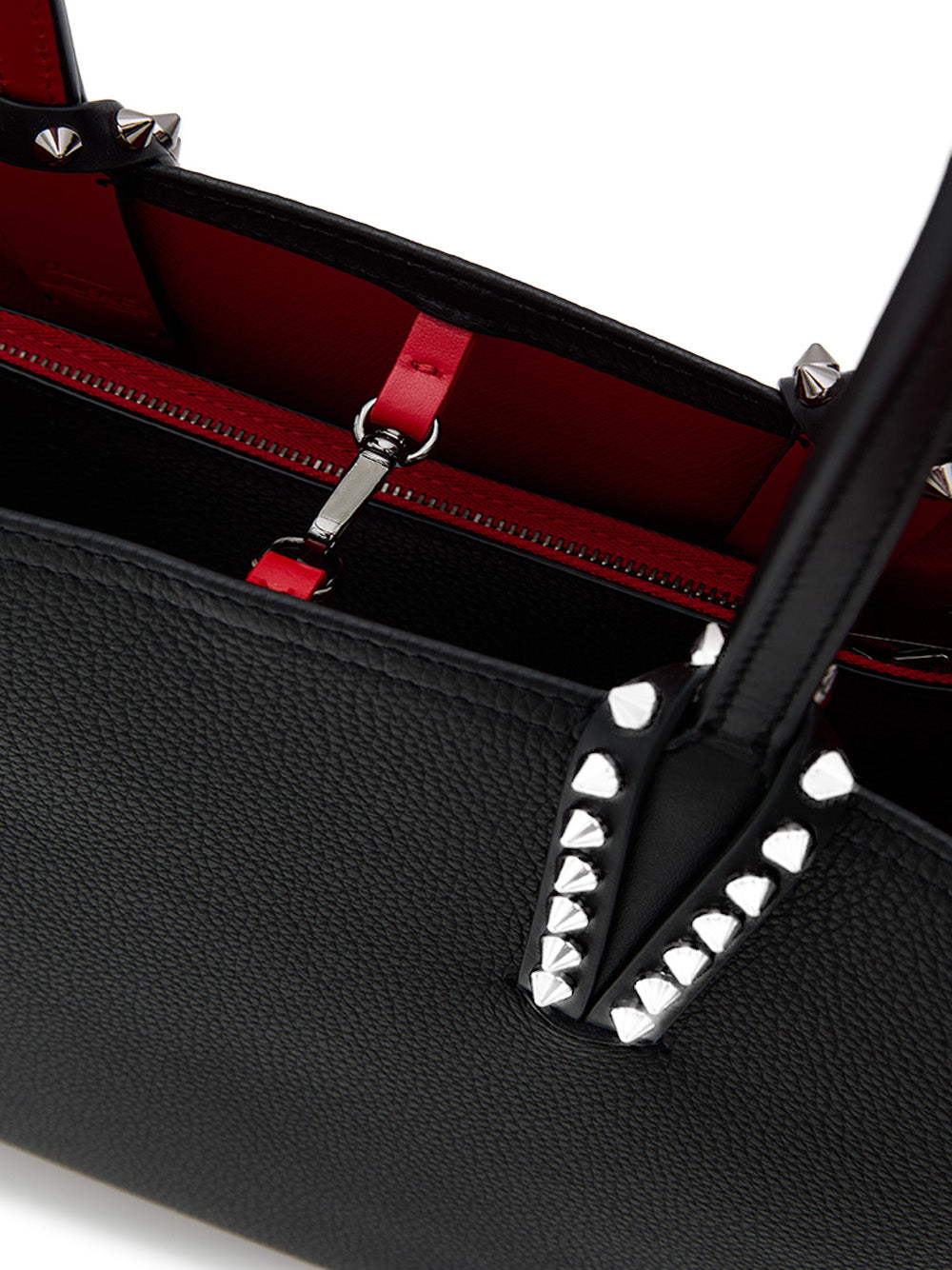 Christian Louboutin Cabata Große Tote Bag aus schwarzem Leder