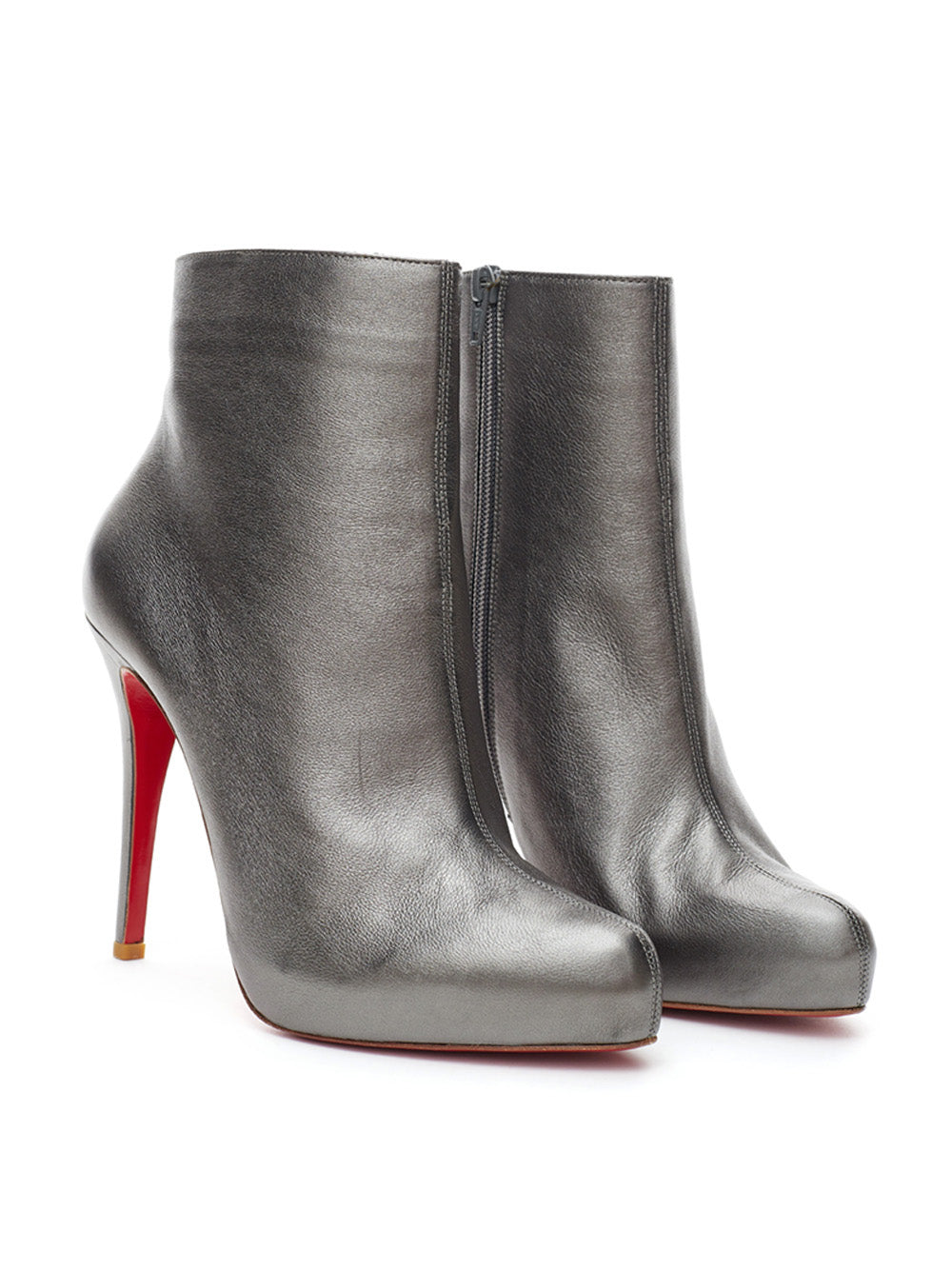 Metal Gray Ankle Boot