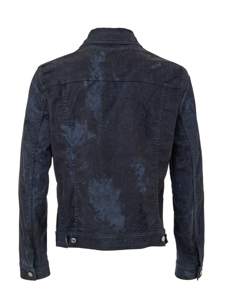 Giubbino Effetto Spalmato in Grigio Scuro Dolce & Gabbana