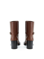 Stivaletti in Pelle Burberry in marrone