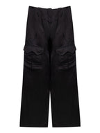 Pantalone Cargo in Viscosa Nera Tom Ford