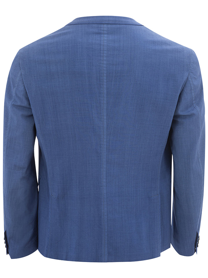 Two Button Blue Jacket