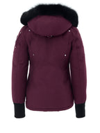Giubbino Corto in Tessuto Bordeaux con Pompom Moose Knuckles