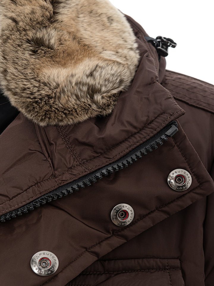 Wattierte Jacke mit Lapin-Kragen Peuterey