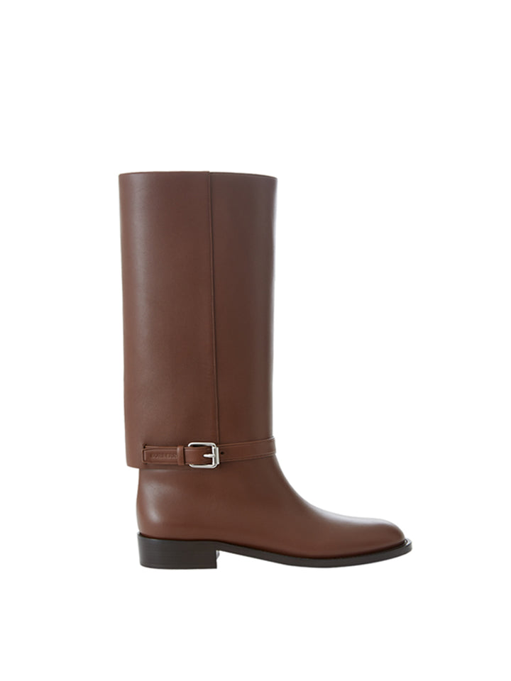 Bottes en cuir Burberry