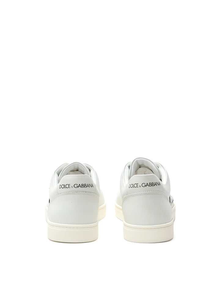 Sneakers Bassa in Pelle Bianca 'Prince' Dolce & Gabbana
