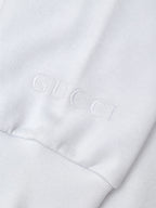 Felpa Bianca con Collo Gioiello Gucci