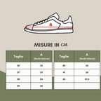 Sneakers Thea Piton in Pelle bianca P448.