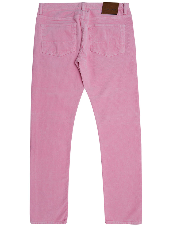 Tom Ford Pink Velvet Five Pocket Trousers
