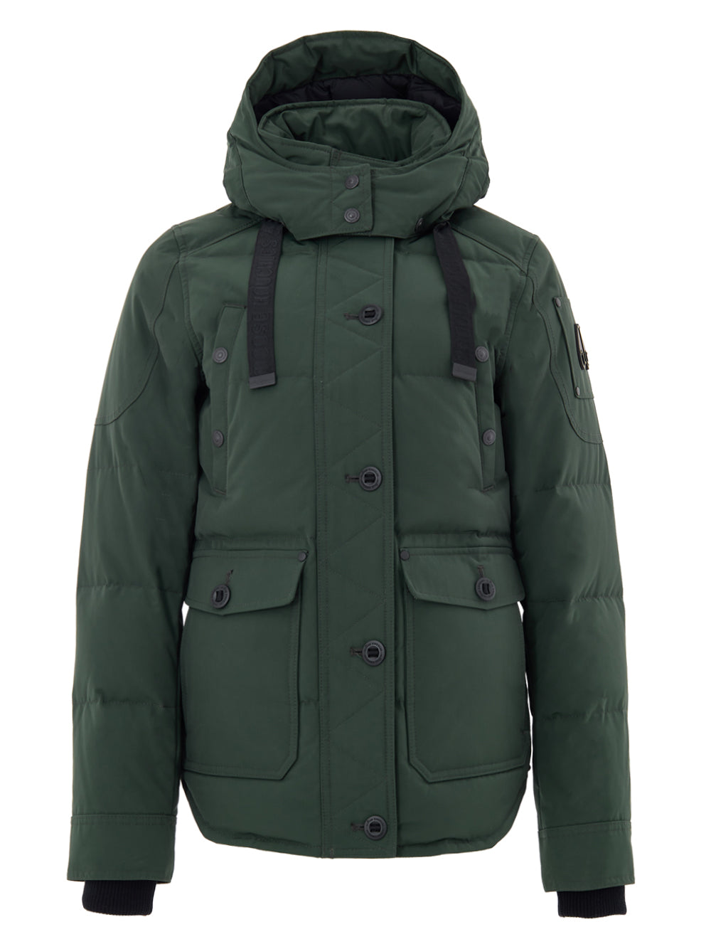 Field Jacket Imbottita in Verde Moose Knuckles