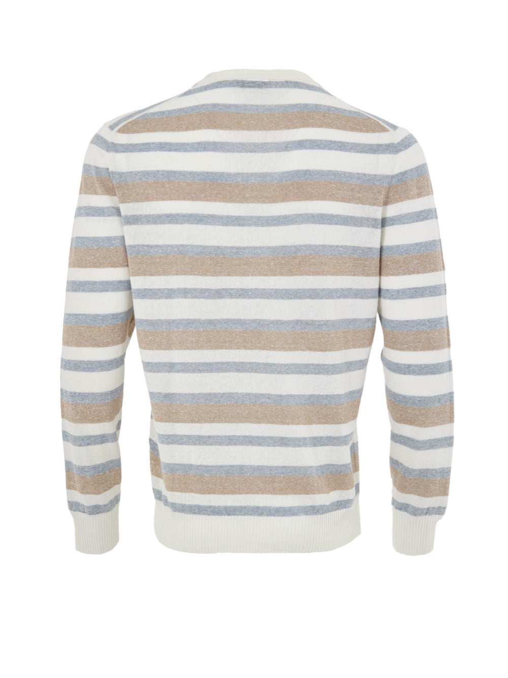 Maglia Girocollo Multicolor in Misto Lino Gran Sasso