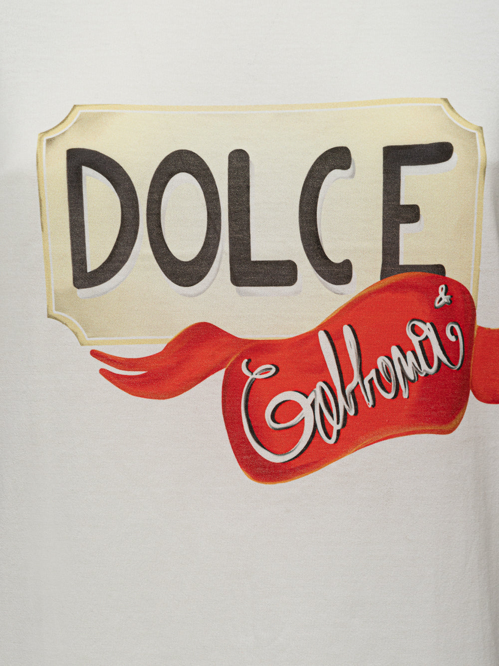 Canotta in Cotone con Stampa Logo Dolce & Gabbana