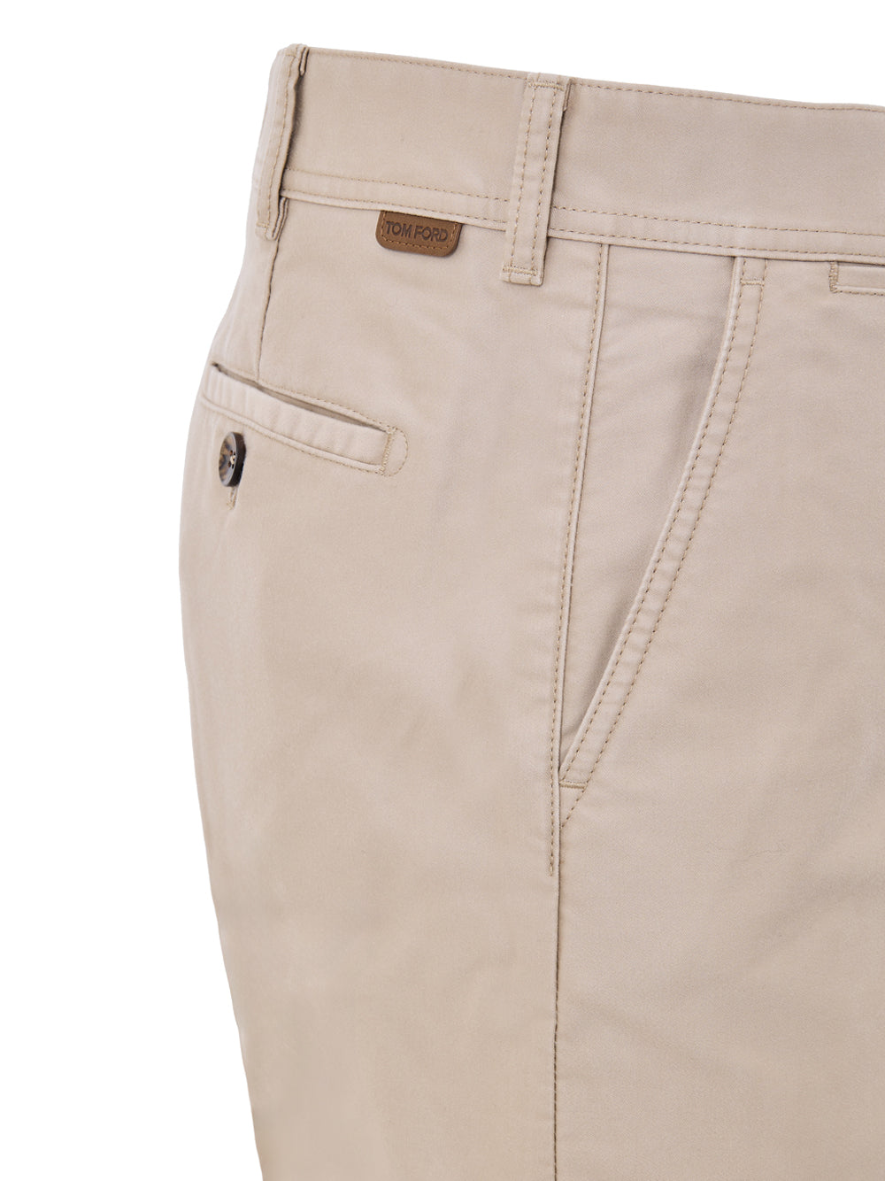 Pantalone Chino in Tessuto Tecnico Beige Tom Ford