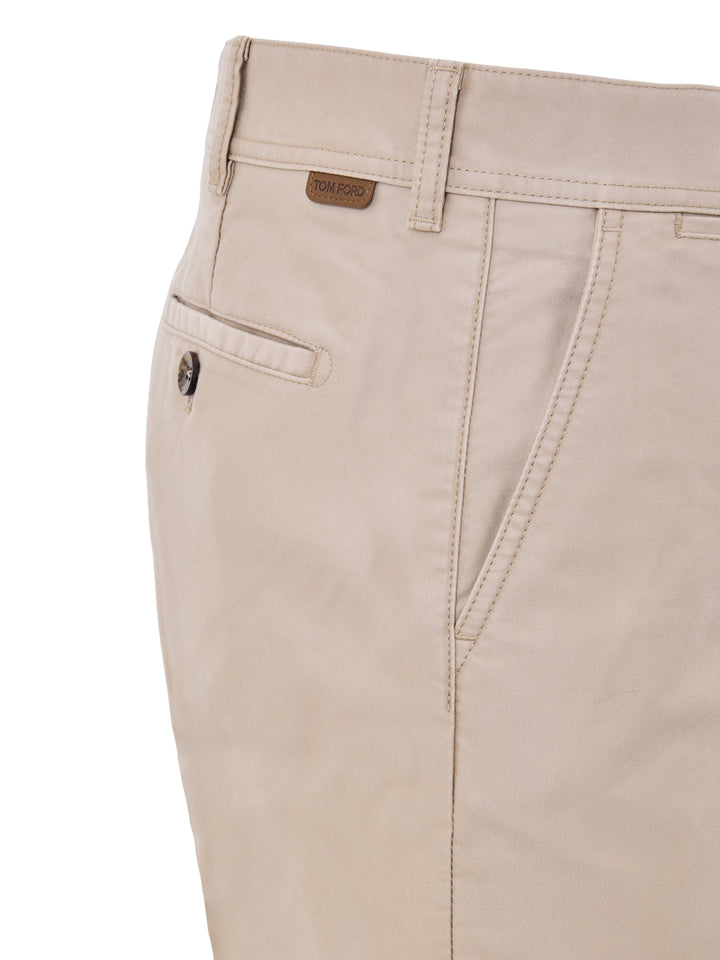 Pantalone Chino in Tessuto Tecnico Beige Tom Ford