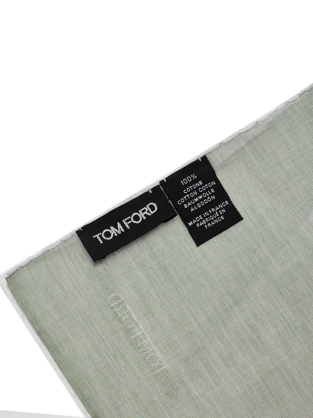 Fazzoletto da Taschino in Cotone Verde Tom Ford