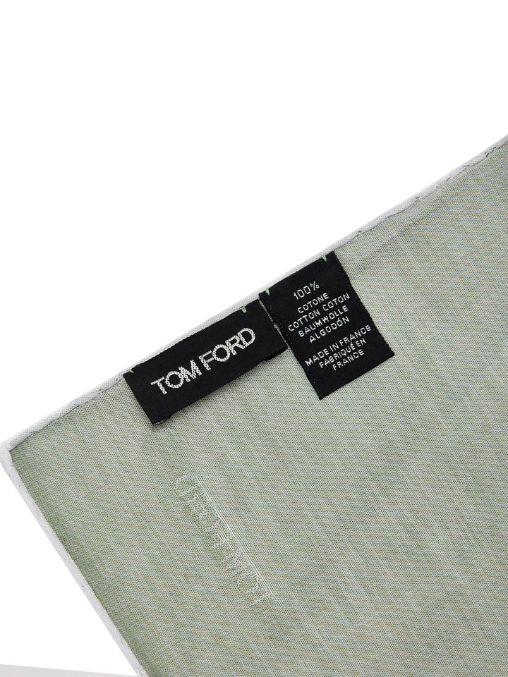Fazzoletto da Taschino in Cotone Verde Tom Ford