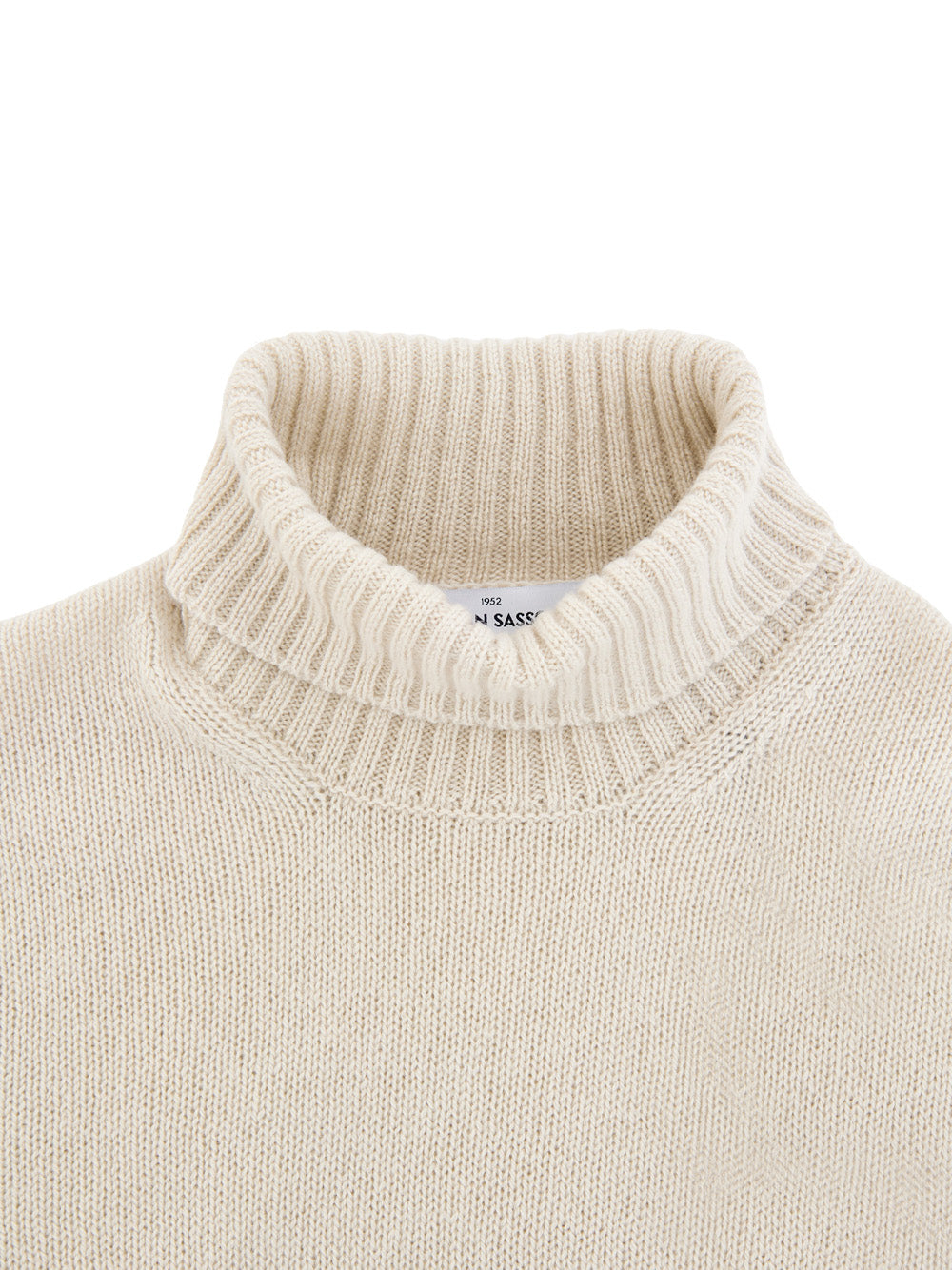 Maglione Dolcevita Beige in Lana Gran Sasso