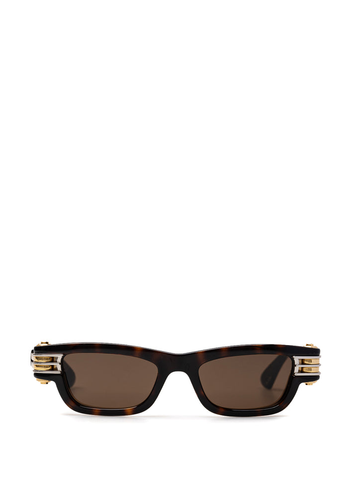 Square Bolt Sunglasses by Bottega Veneta