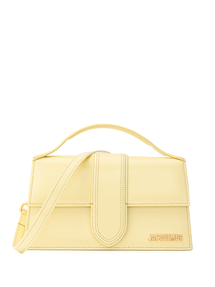 Sac Le Grand Enfant en Cuir Jaune Jacquemus