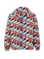 Giubbino in Nylon con Stampa Geometrica Multicolor Gucci