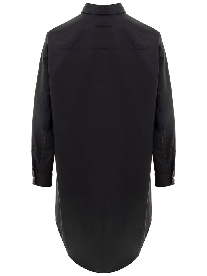 Robe Chemise Longue Noir MM6 Maison Margiela