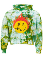 Felpa con Cappuccio Tye And Dye Palm Angels