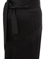 Gonna Extra Lunga in Raso Nero Tom Ford