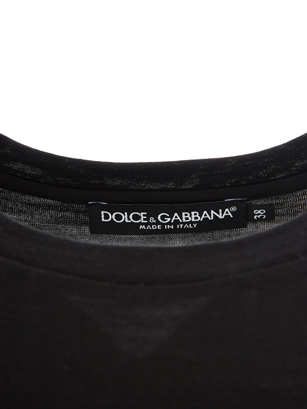 T-shirt in Lana nera Dolce & Gabbana