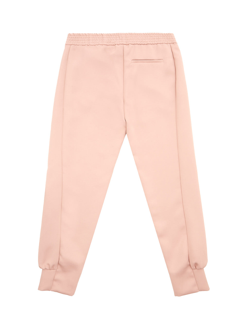 Trousers with elastic in technical fabric