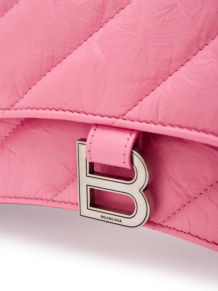 Συντριβή τσάντα ώμου με ασημένια αλυσίδα Balenciaga