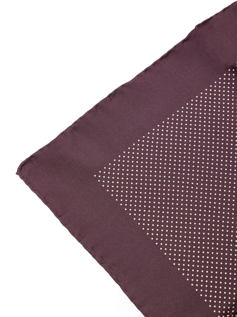 Fazzoletto da Taschino in Seta Bordeaux con Piccoli Pois Tom Ford