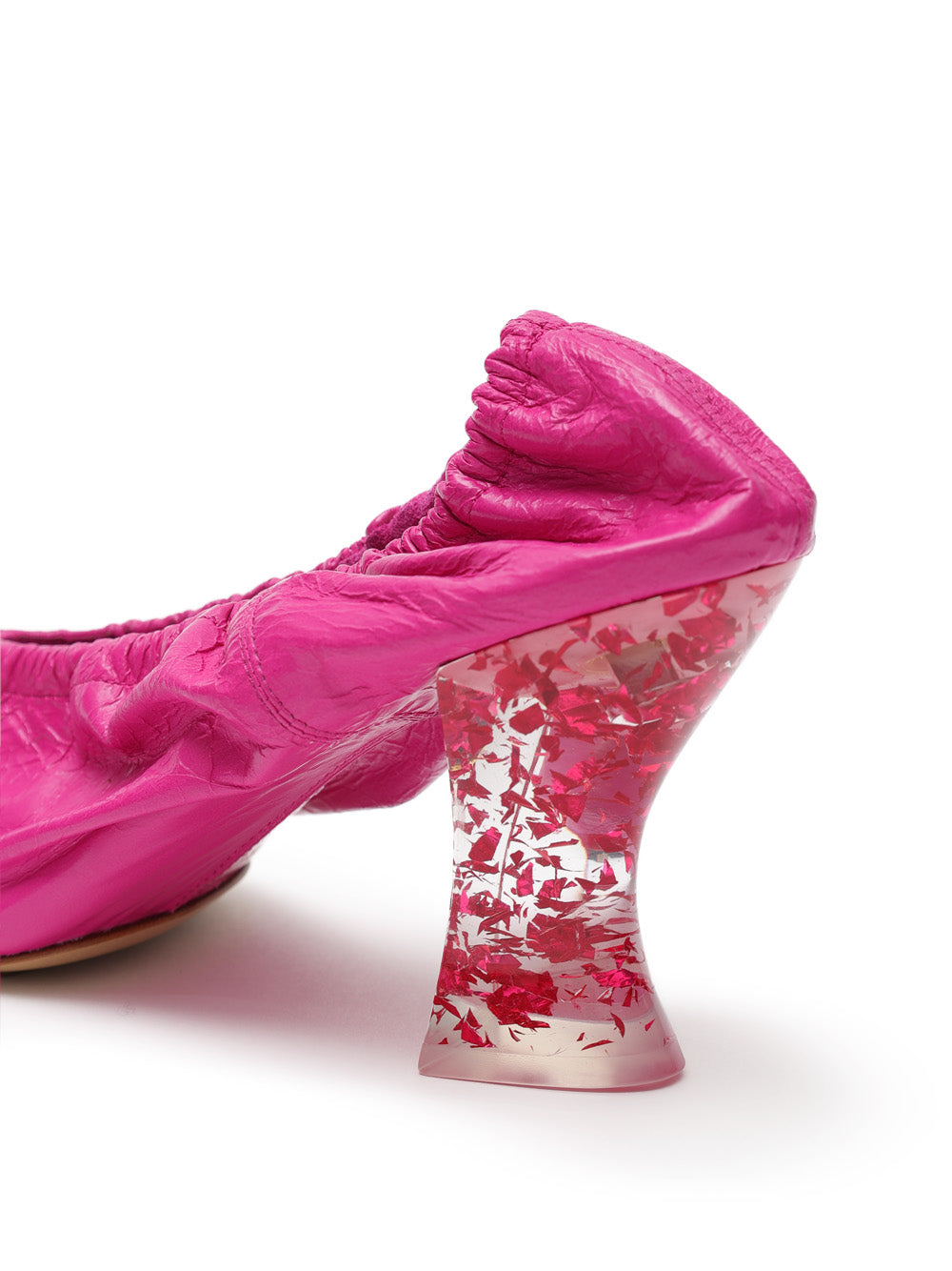 Décolleté Pump Almond in Pelle Fucsia Bottega Veneta