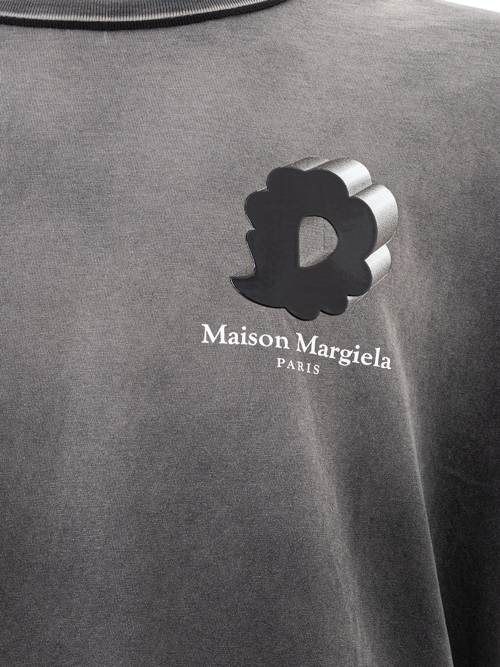 T-Shirt Mezze Maniche con Logo Maison Margiela