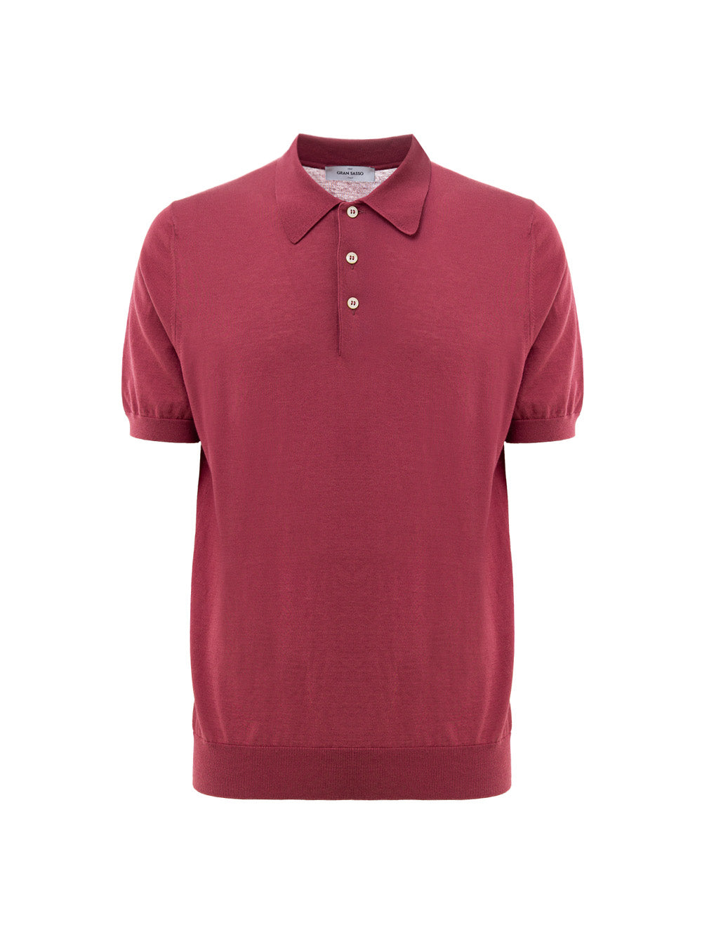 Polo Classica Knitting Pattern in Rosso Ciliegia Gran Sasso