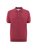 Polo Classica Knitting Pattern in Rosso Ciliegia Gran Sasso