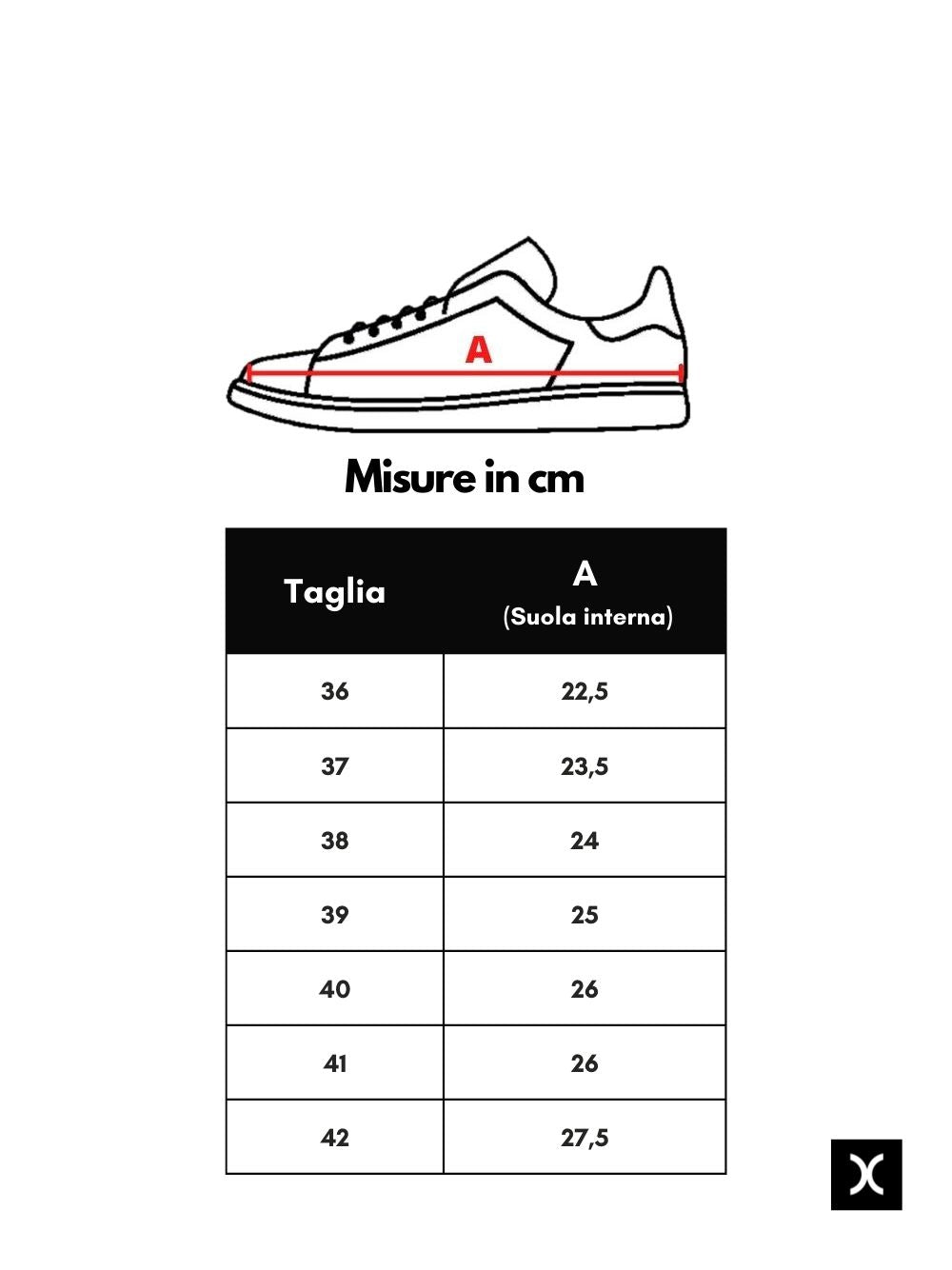 Sneakers in pelle Thea Dark P448