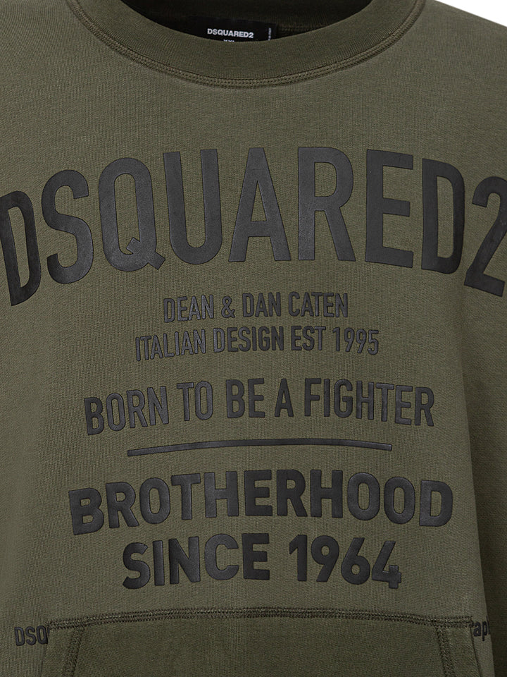 Oversized sweatshirt with Dsquared2 logo.